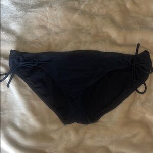 Tahari Black Bikini Bottom with Adjustable Side Ties